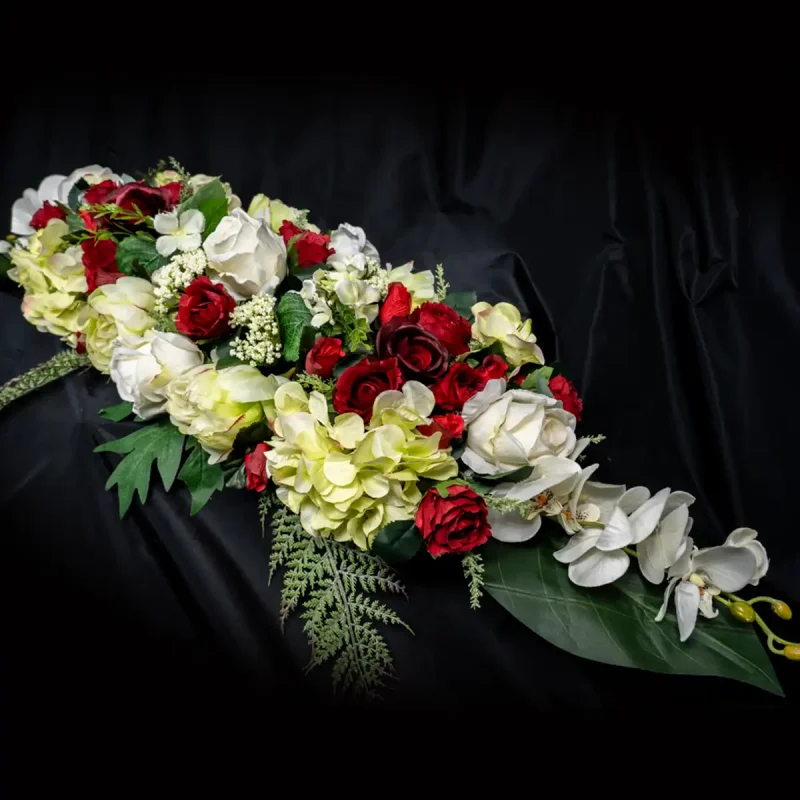 Bloemen Steve De Saedeleer 105€ rood-wit