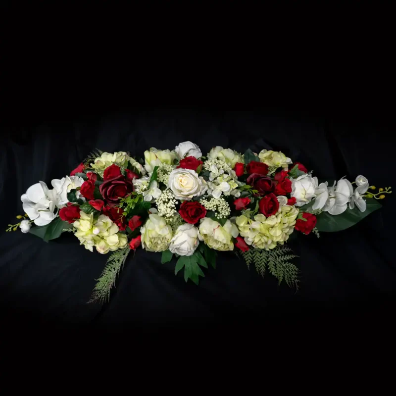 Bloemen Steve De Saedeleer 105€ rood-wit