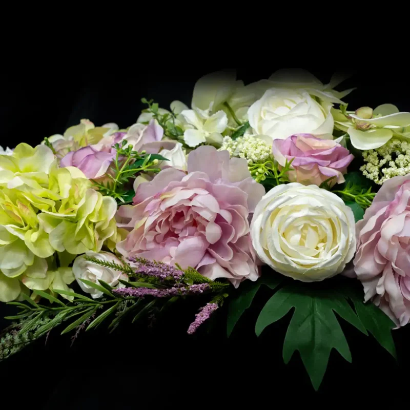 Bloemen Steve De Saedeleer 125€ roze-wit