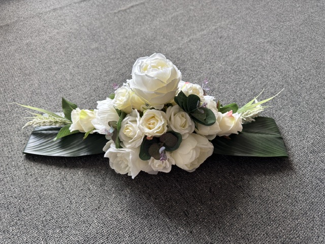 Zijden bloemen<br> Wit