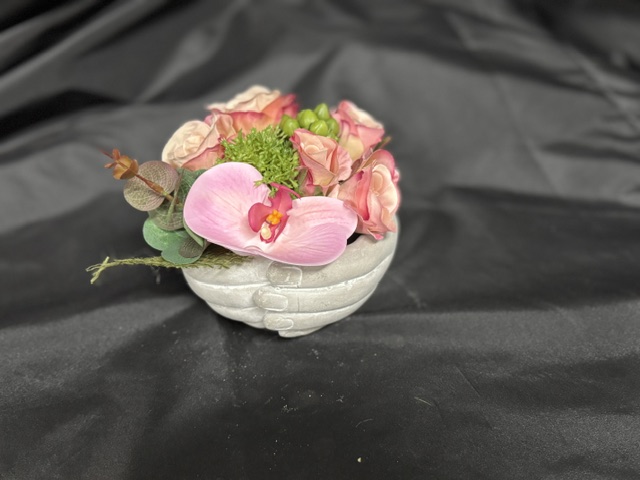 Zijden bloemen<br>handen